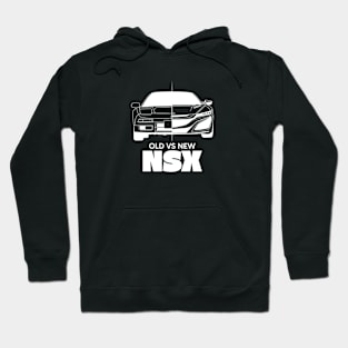 Old vs New NSX White Outline Hoodie